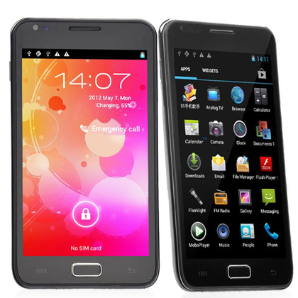 CP-I9220-Android4.0,5.0 inch Capacitive inch Touch Screen Cell Phone
