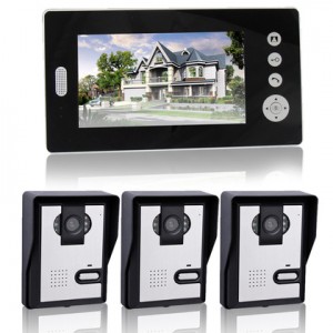 VD-WJ711C0-3V1 2.4GHz ，Wireless 7.0" TFT Monitor 300KP Video Door Phone， with 6-IR LED Night Vision