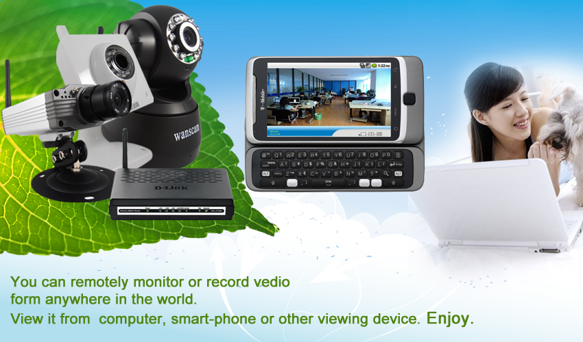 IC-AJ-C1WA-S158e Wired&Wireless Indoor Pan/Tilt IP Camera ,H.264, 1/3 SONY CCD Sensor,HD Camera.