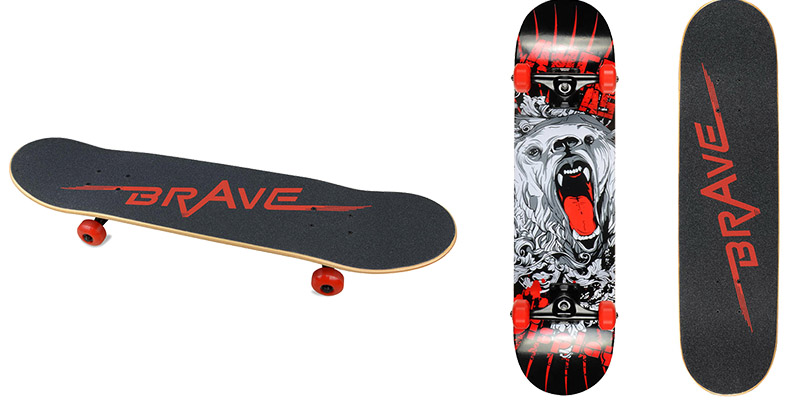 BRAVE-marks-Skateboards-Concave-Complete-31-Inch-Skateboard-with-Northeast-Maple