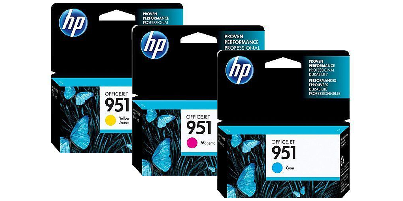 HP 951 Cyan, Magenta, Yellow Ink Cartridges