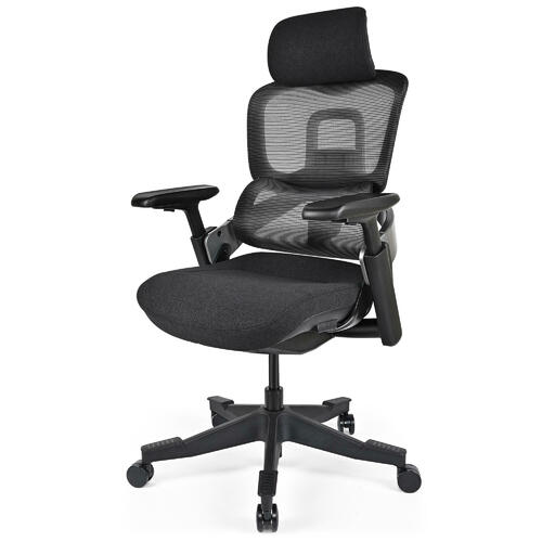 Moustache® MC-1137E ergonomic smart lumbar-tracking mesh office chair